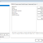 Axcast settings profiles and column configuration for the Inventor component list