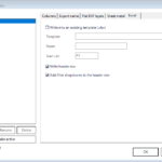 Axcast Excel settings: write the Inventor component list into your own xlsx template at a chosen start cell